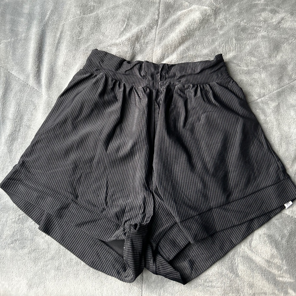 Five dancewear ribbed black shorts